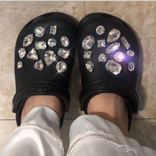 Bling strass Croc Charms Gift Designer fibbia in metallo accessori per scarpe 28 pezzi set231h