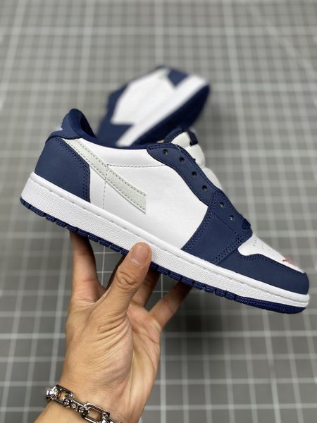 June 17 2023 Authentic 1s Midnight Navy Basketball Shoes 1 Low Vast Gray Black Metallic Silver Lifestyle Casual Sneakers