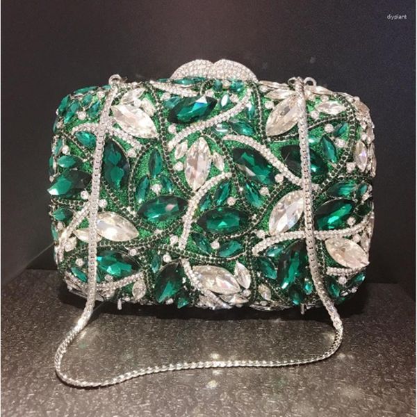 Вечерние сумки раскрашены роскошные кошельки для женщин для женщин -дизайнерская вечеринка свадебное бутик металлический сцепление высокое качество