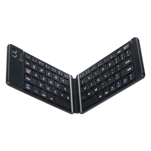 Faltbare Bluetooth-Tastatur, ultraschlanke, faltbare BT-Tastatur, wiederaufladbare Tastatur im Taschenformat für alle iOS, Android, Windows smart 284M