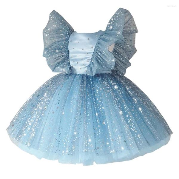 Vestidos para meninas de 1 a 4 anos, crianças, vestido de festa de natal, apliques para meninas, princesa, casamento, com arco, roupas de aniversário, vestido de formatura