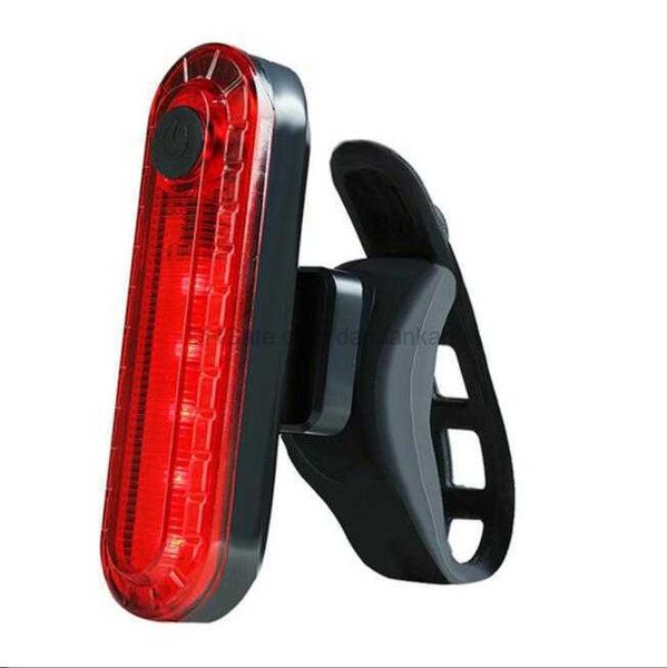 Accessori per bici Spia di allarme di sicurezza per biciclette Fanale posteriore rosso per ciclismo USB ricaricabile Luci posteriori per bici a LED Luci posteriori per scooter per biciclette impermeabili