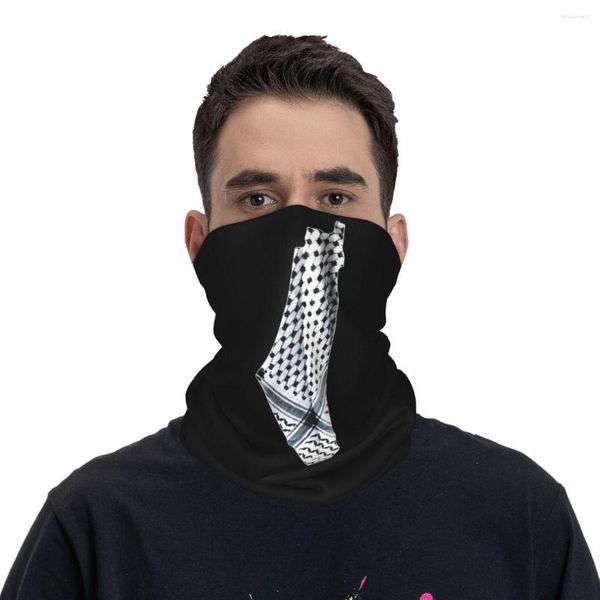 Sciarpe Palestina Palestinese Kufiya Hatta Mappa Accessori Bandana Scaldacollo Sciarpa avvolgente Maschera da pesca estiva Unisex per tutte le stagioni