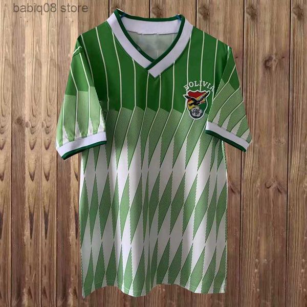 Fans Tops Tees 1993 1994 Maglia da calcio retrò Bolivia # 10 ETCHEVERRY Maglia da calcio bianca verde casa Uniformi manica corta T230720