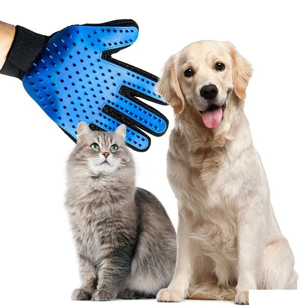 Grooming per cani Sile Spazzola per animali domestici Guanto per la pulizia dei capelli Mas Forniture Pettine per gatti A01 Drop Delivery Home Garden Dhkgd