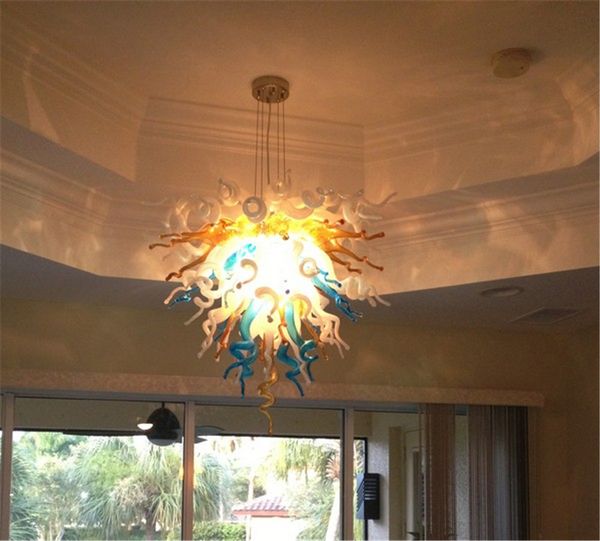 Lustre Suspenso de Luxo Nórdico Moderno Estético Lava Murano Vidro Luminárias de Teto Pingente Artístico Cor Colorida