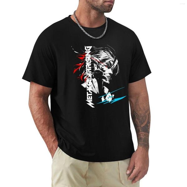 Regatas masculinas para homens e mulheres Metal Gear Solid Rising Invertido Presente de Halloween Camiseta Blusa Simples Camisetas