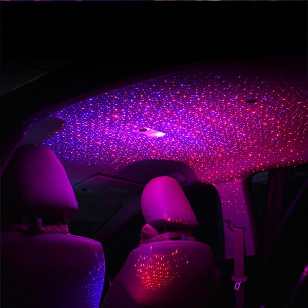 ambiente romântico caixa de apoio de braço teto do carro luz estrela brilho efeito brilho neon lâmpada laser com caixa de varejo 249w
