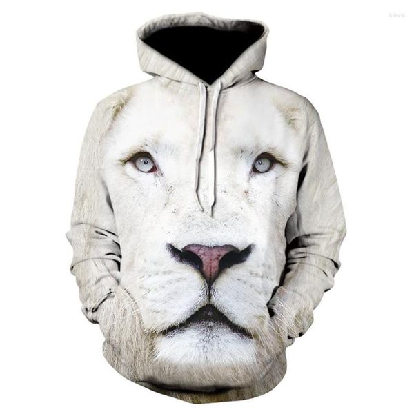 Felpe con cappuccio da uomo Uomo Autunno Animale Maschile Prepotente Felpa con stampa 3d Leone Tigre Testa di leopardo Personalità Moda Tendenza Abbigliamento sportivo