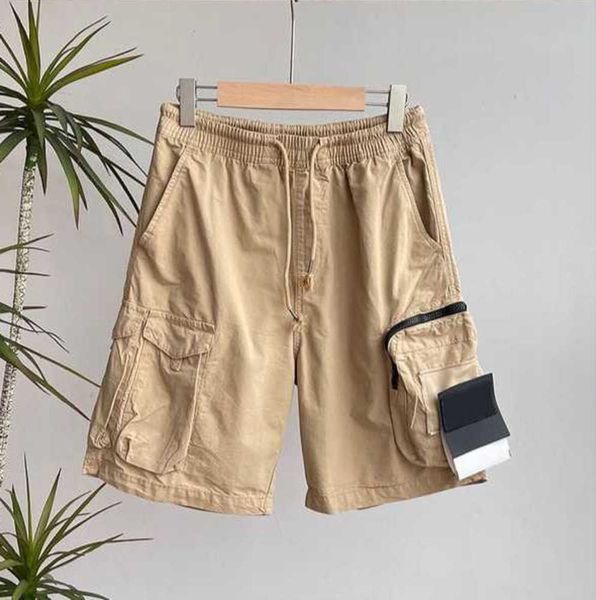 23ss shorts masculinos Stones Island roupas vestuário str Unissex Curto Algodão Esportes Moda Estilo de rua Tide Na altura do joelho Motion current 539ess