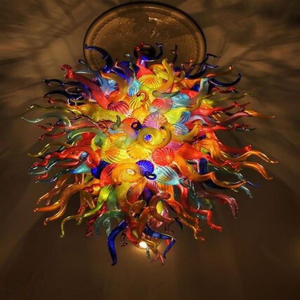 Lampadario multicolore spagnolo Lampade a sospensione Stile appeso Lampadari e sospensioni in vetro soffiato a mano fai-da-te per la decorazione della casa232r