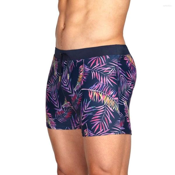 Roupa de banho masculina de marca calção de banho sexy náilon de alta qualidade praia curta maiô homem surfando maiô masculino cuecas