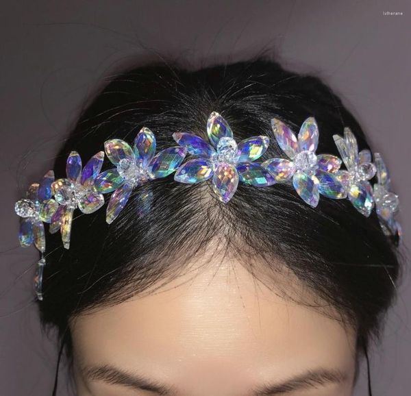 Grampos de cabelo meninas dança latina tiara acessórios decoração nupcial bricolage ab strass flor mulheres festa casamento broche jóias