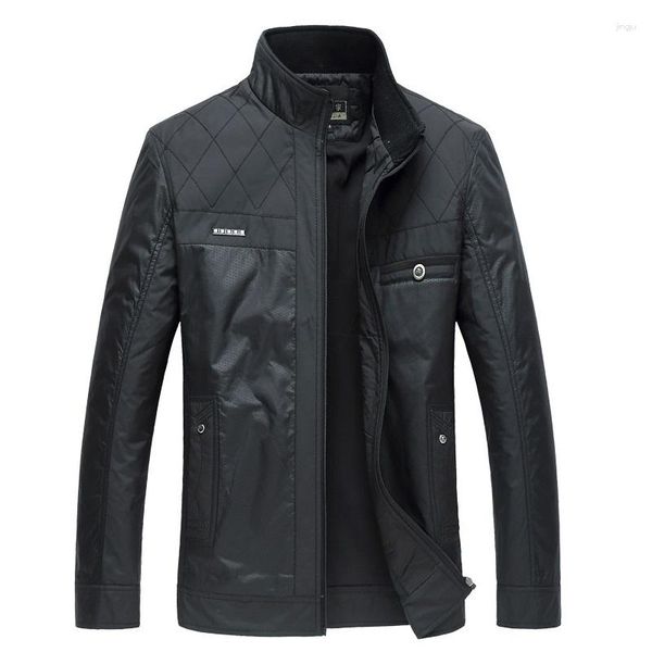Jaquetas masculinas pré-venda jaqueta masculina casual slim fit gola mandarim sólida M-4XL marca 2023 moda sobretudo roupas