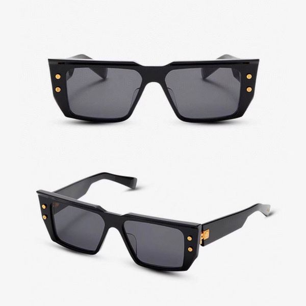 Klobige Blechsonnenbrille für Männer und Frauen, PSS-128-Brille in Luxusqualität, handpolierter Stil, Designer-Sonnenbrille, UV-Schutz für den Außenbereich, klassische Box