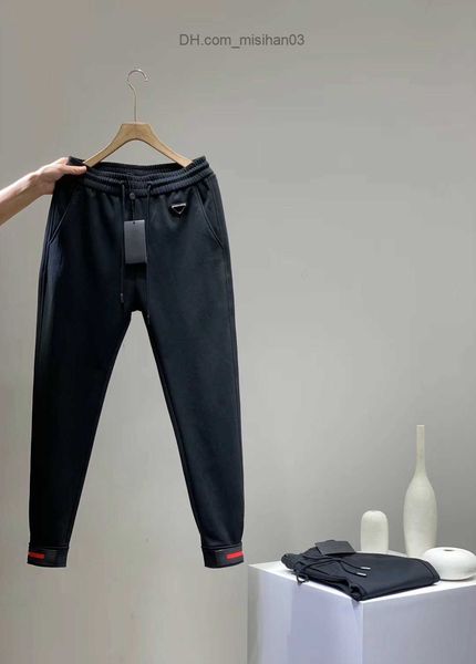 Calças masculinas 2020 calças masculinas Moda clássica calças de moletom estilo americano europeu Bordado de letras importadas Pés ajustáveis Calça tamanho asiático Z230721