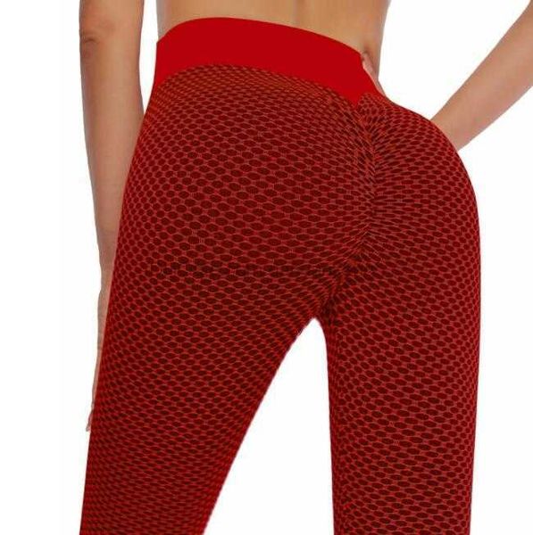 Gym Yoga Leggings für Frauen Workout Training Enge Leggings Hohe Taille Scrunch Butt Athletisch Laufen Pilates Atmungsaktive Mesh Po Lift Hosen Großhandel