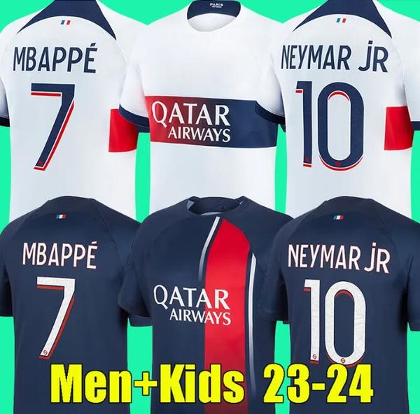 22 23 24 camisas de futebol MBAPPE SERGIO RAMOS FABIAN psgs maillots de pé VITINHA top tailândia 2023 2024 camisa de futebol HAKIMI Camiseta futbol masculino kit infantil