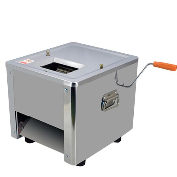 BEIJAMEI Kommerzielle Fleischschneidemaschine 850W Elektrischer manueller Fisch-Rindfleisch-Schweinefleisch-Fleischschneider Desktop-Fleischschneider Würfelmaschine 260H