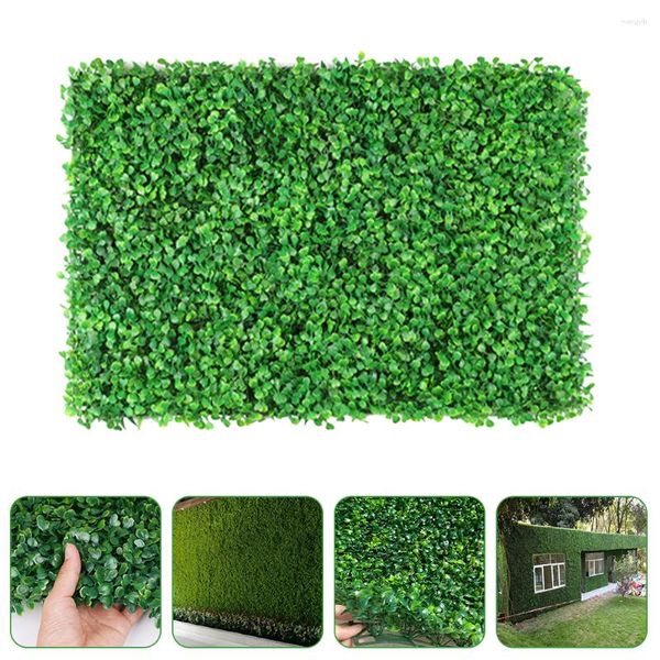 Dekorative Blumen Blatt Wand Rasen Kunstrasen Gras Indoor Fake Garten Grünpflanzen Dekorationen