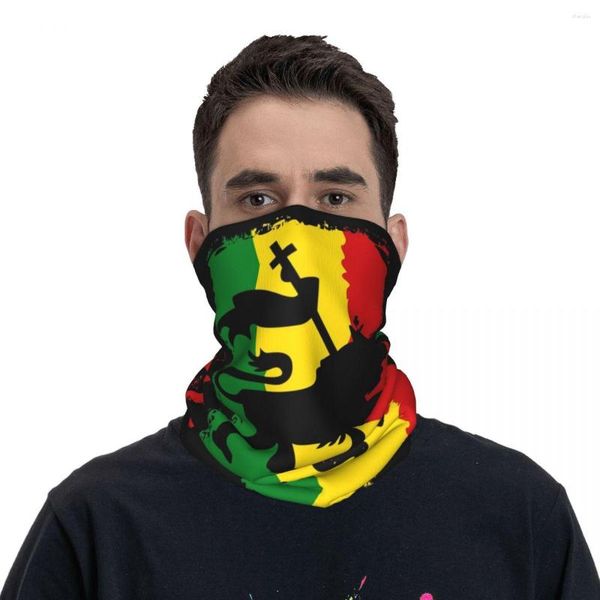 Eşarplar Erkek Kadınlar Rastafari Rasta Lion of Judah Bandana Mal Mal Gaiter Baskılı Sihirli Eşarp Binicilik için Çok Kullanım Kafa Bandı