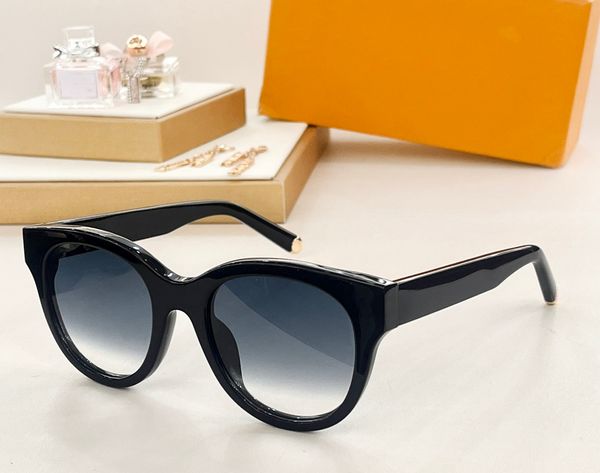 Modedesigner My Monogram runde Sonnenbrille für Damen 1526 Vintage runde Brille Sommer Freizeit Eleganz Stil Brille UV-Schutz mit Etui