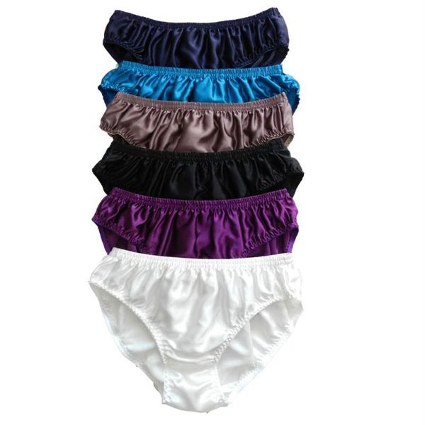 Yavorrs Neue 6-teilige Herren-Unterwäsche aus 100 % Seide, Bikinis, S, M, L, XL, 2XL278C