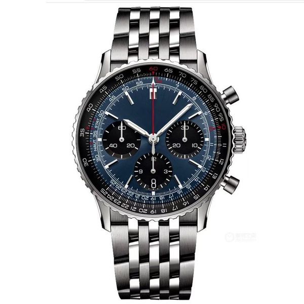 2024 NEU Alle Zifferblätter funktionieren automatisch Datum Herren Bentle Breitlin Uhren Luxusmode Herren Quarzwerk Uhr Freizeit Armbanduhr Lederarmband BEN-1