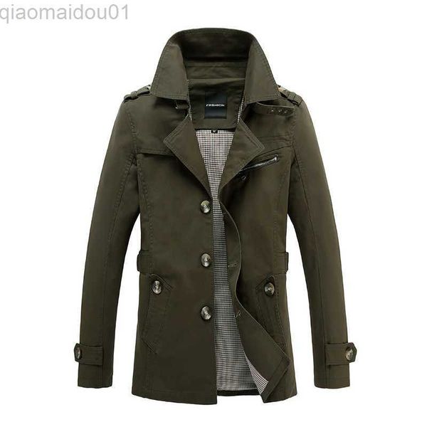 Herrenjacken Männer Lange Jacken Slim Fit Winter Warme Trenchcoats Business Casual Jacken Hochwertige Männer Baumwollknopfjacken 5XL Heißer Verkauf L230721