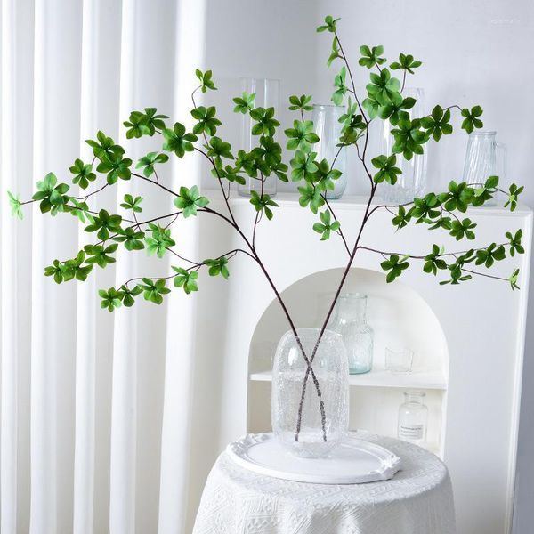 Декоративные цветы имитируют растительные японские подвесные часы искусственные растения зеленые мама Zuimu Nordic Style Внутренняя гостиная.