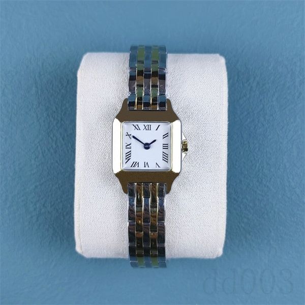 Quadrante bianco orologio da uomo donna classica orologi al quarzo cinturino placcato argento orologio di lusso designer regali di san valentino orologi vintage uomo maturo SB002 C23