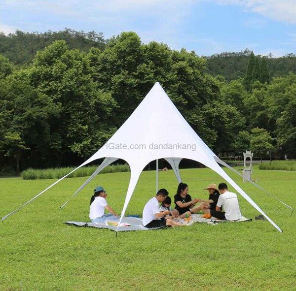 Tenda da sole portatile anti-UV Riparo per il sole Baldacchino antipioggia gigante Ripari per esterni Parasole Vele Spiaggia Parasole Telo Impermeabile Giardino Car Tende da campeggio 6m.10m