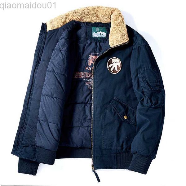 Jaquetas masculinas jaquetas bomber casacos de inverno mais grossos e quentes jaquetas masculinas de qualidade verde militar jaquetas casuais agasalhos casacos de inverno 5XL L230721