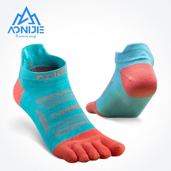 Sports Socks 3 Pars Aonijie E4801 E4802 Ultra Run Low Cut Athletic Five Toe Quarter Quarter Toesocks para a maratona de maratona Trail 230721