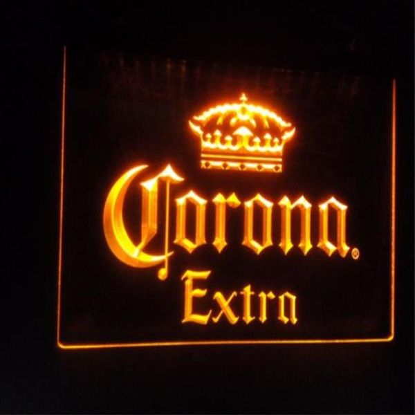 b42 Corona Extra bar de cerveja pub clube sinais 3d sinal de luz neon led artesanato decoração para casa256R253c