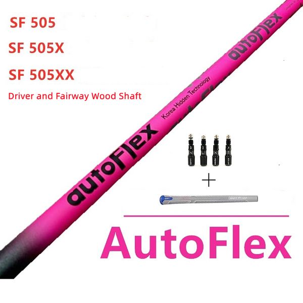 Hastes do taco Golf Driver Shaft e Fairway Wood Autoflex sf505 ou sf505x ou sf505xx Ponta da haste rosa ou branca 230720