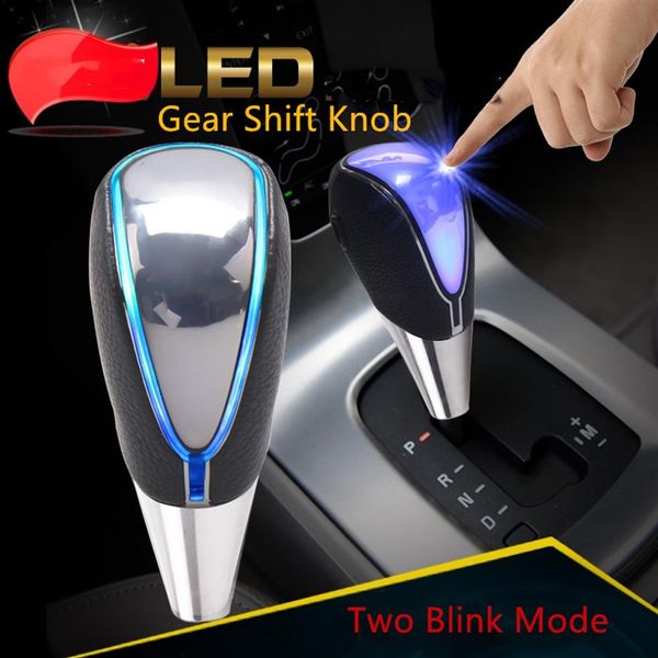 Universal LED Car Gear Head Shift Knob Cover Gear Shift Handle Bola Coleiras para Ford Nissan Honda Toyota BMW Benz Farari Renault C271b