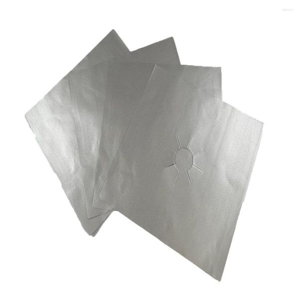 Таблица бегуна 4pcs Plant Protector Cover Liner не палочка алюминиевая фольга посудомоечная машина безопасная защитная кухонная аксессуара капля