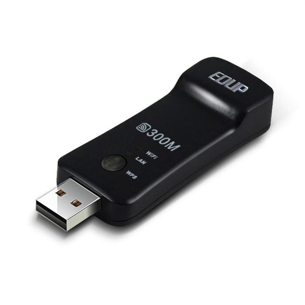 EDUP 300Mbps Smart TV WiFi Adapter USB Universal Wireless TV Network Card USB WiFi Repeater para Smart TV player TV Box com LAN252C