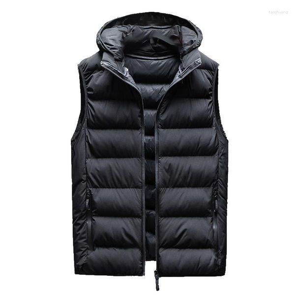 Herrenwesten L-10XL Weste Jacke Männer Warm Ärmel Jacken Männlich Herbst Winter Lässige Weste Asiatische Größe Veste Homme Hohe Qualität 805