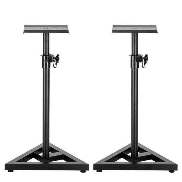 2 suportes de alto-falante para monitor de estúdio de serviço pesado ajustáveis 1 par 259w