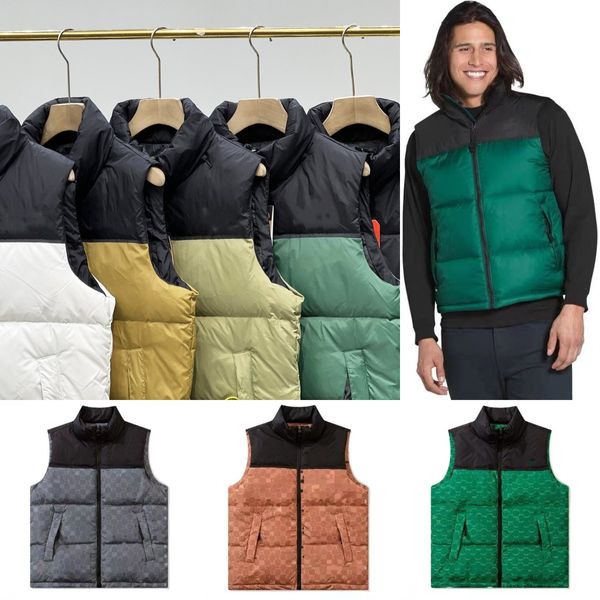 Colete de grife masculino Jaqueta Parkas puffer jaquetas casaco de inverno blusão com zíper Feminino grosso marca de moda agasalhos bordado distintivo roupas voltadas para o norte