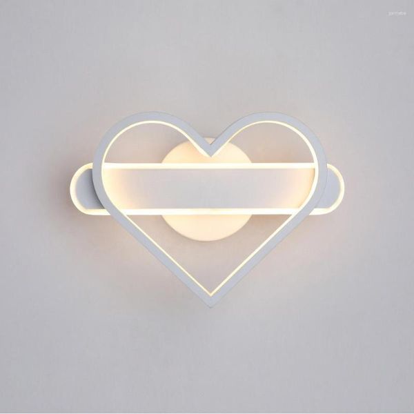 Lampada da parete Applique lunghe Vintage Kawaii Room Decor Dorm Blue Light Led Mount