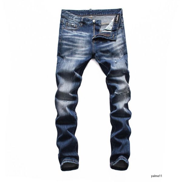 Мужские роскошные дизайнерские джинсы черные рваные байкерские брюки скинни мотоциклетные брюки Pul Brand Hommes Men Slue Fashion Tight0w68309V