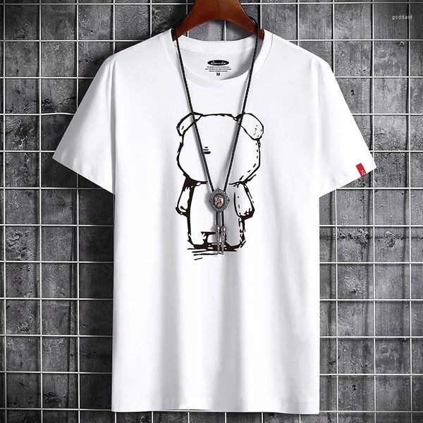 T-shirt da uomo Camicia per uomo 2023 Abbigliamento Fitness Bianco O Collo T-shirt uomo anime T-shirt uomo oversize T-shirt Goth Punk