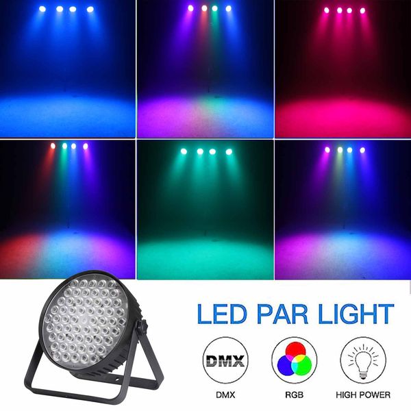 60 PCS 3 em 1 RGB LED Par Lights Remote Discoteca DJ Party Holiday Christmas Music Club Som Ativado por Flash Efeito de Iluminação de Palco