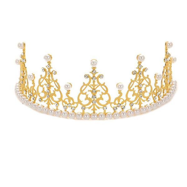 Decorazione per feste Regina Tiara Mini corona Copricapo Torta di compleanno Topper Capelli di cristallo per bambini per baby shower Xb Drop Delivery Home Ga Dhvmf