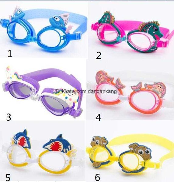 Schöne Kinderbrille, Sommer, Wassersport, Kinder, 3D-Cartoon-Schwimmbrille, wasserdicht und beschlagfrei, UV-Schutz, Schwimmbrille, Tauchbrille