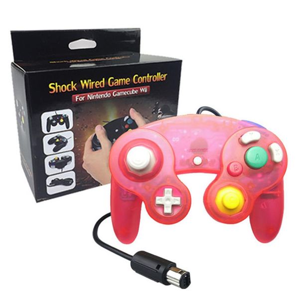 Controlador de jogos com fio NGC Gamepad para console NGC Gamecube Wii U Cabo de extensão Turbo Dualshock2301