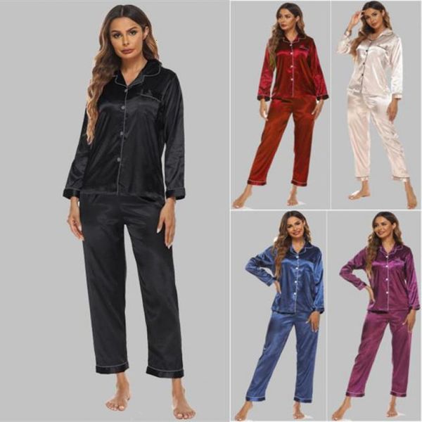 Roupa de Dormir Feminina Lady Rayon Pijama Terno Camisola Roupa de Dormir Sexy Conjunto de Dormir Roupa de Dormir Roupão de Banho 2PCS Top Calça Pijama Lingerie Íntima 230721